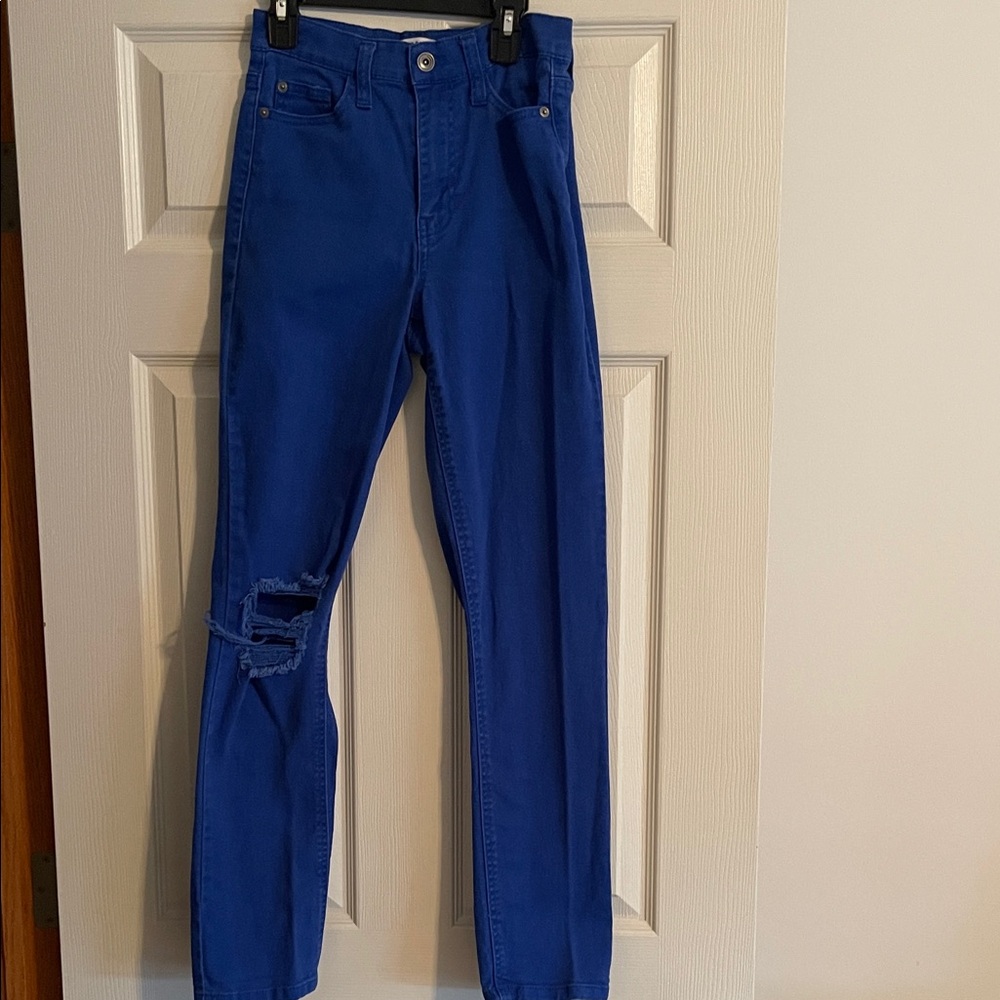 Celebrity Pink Women's Straight Leg Jeans in Bold Blue